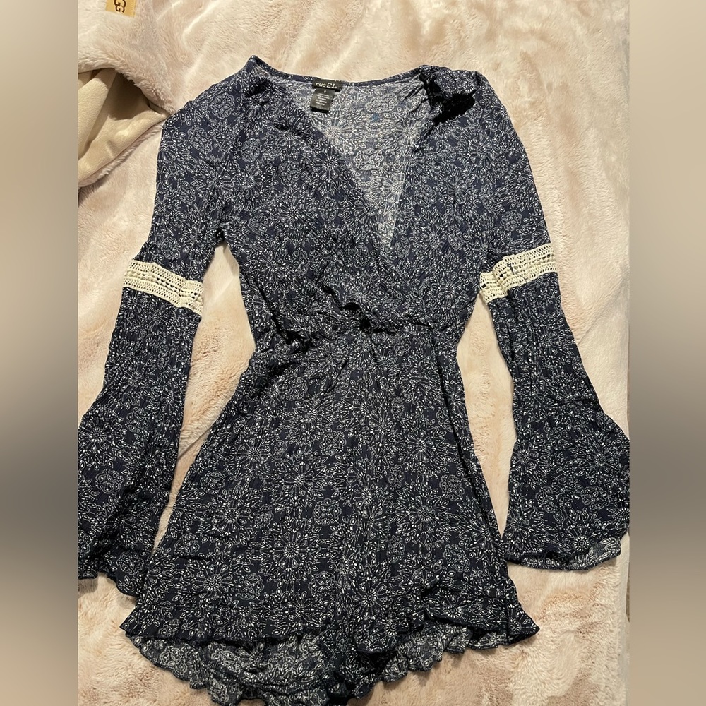 blue romper